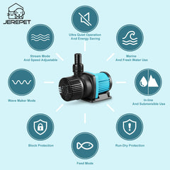 JEREPET pompe installée submersible dans un sump offrant circulation fiable de l'eau
