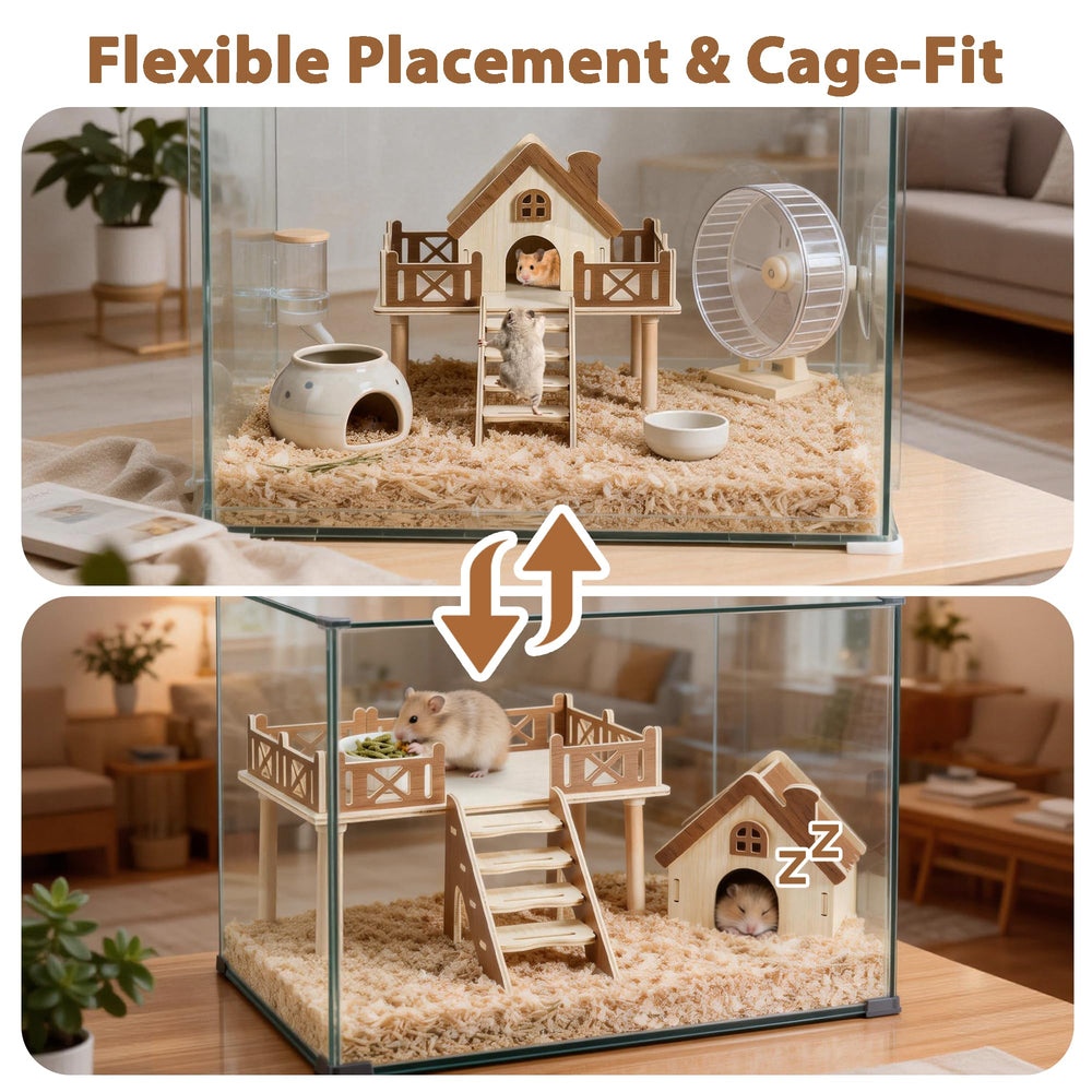 Jevnd produit installé dans cage décor naturel apaisant