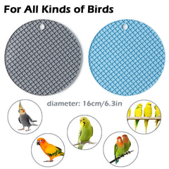 Jevnd tapis comparaison taille illustrant capacité pour 2-3 oiseaux