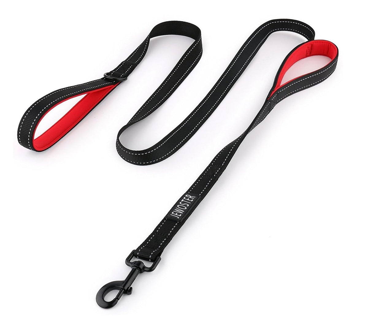 JEWOSTER laisse face avant montrant design robuste et longueur pratique