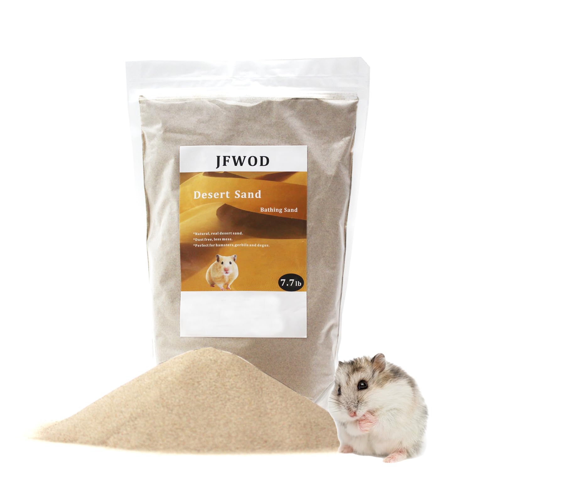 JFWOD emballage avant montrant grand sac et information produit, pratique