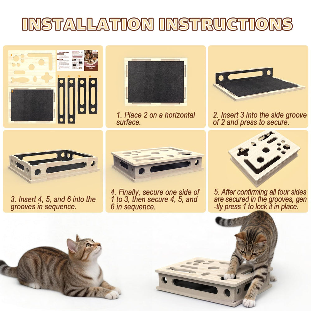 JHMFDDSB trous précisément dimensionnés pour sécurité du chat