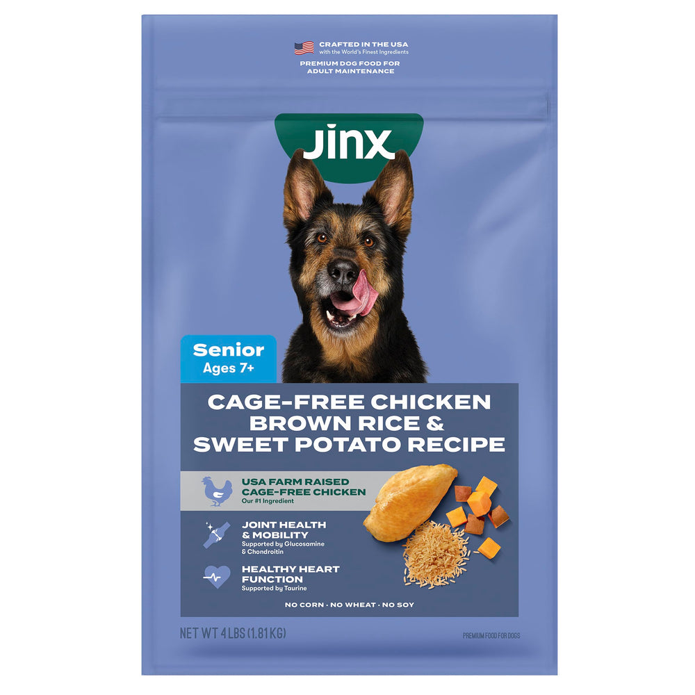 Jinx emballage face 4lb montrant information produit et bénéfices