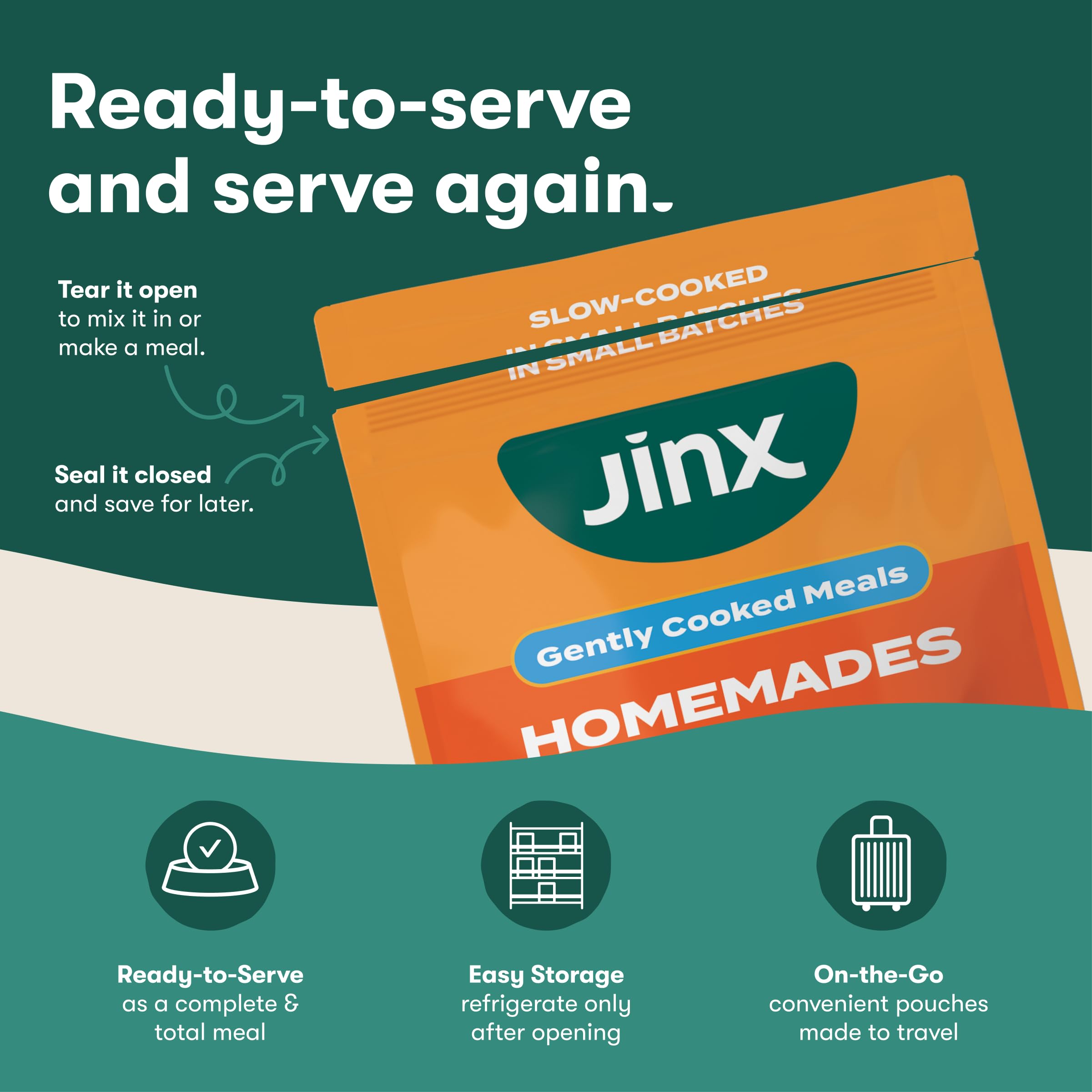 Jinx chien senior mangeant avec appétit grâce à la recette