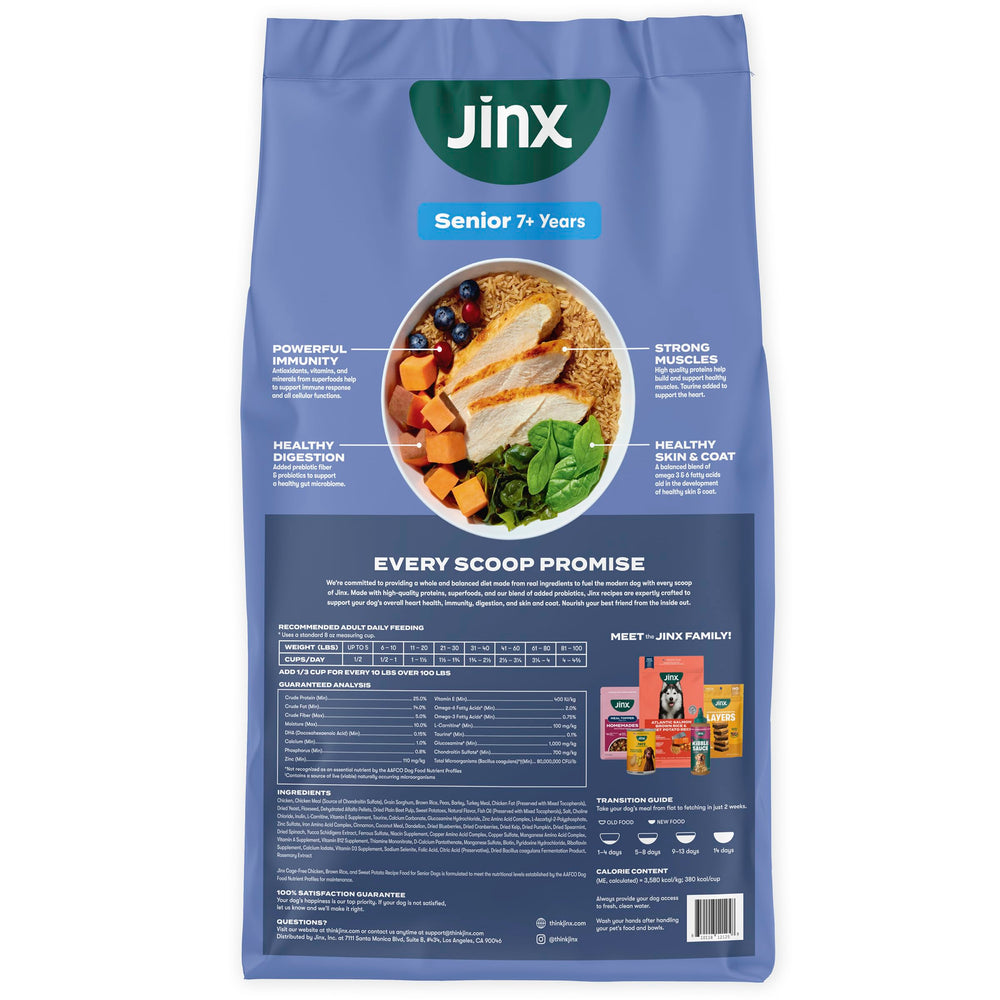 Jinx riz brun gros plan indiquant glucides digestes et support intestinal