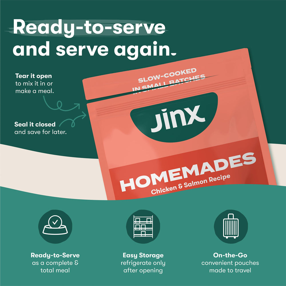 Jinx portion servie en gamelle pour une alimentation prête à l'emploi