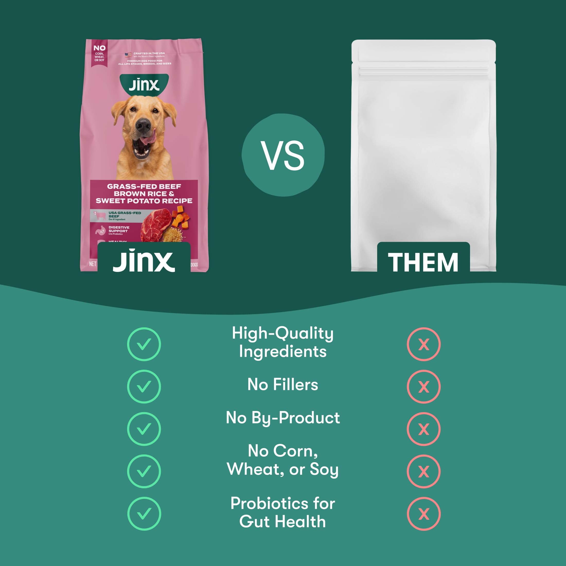 Étiquette Jinx zoom sur la liste d’ingrédients et informations nutritionnelles utiles