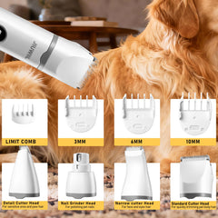 JIUWIIL tondeuse en usage sur chien calme pour toilettage apaisé