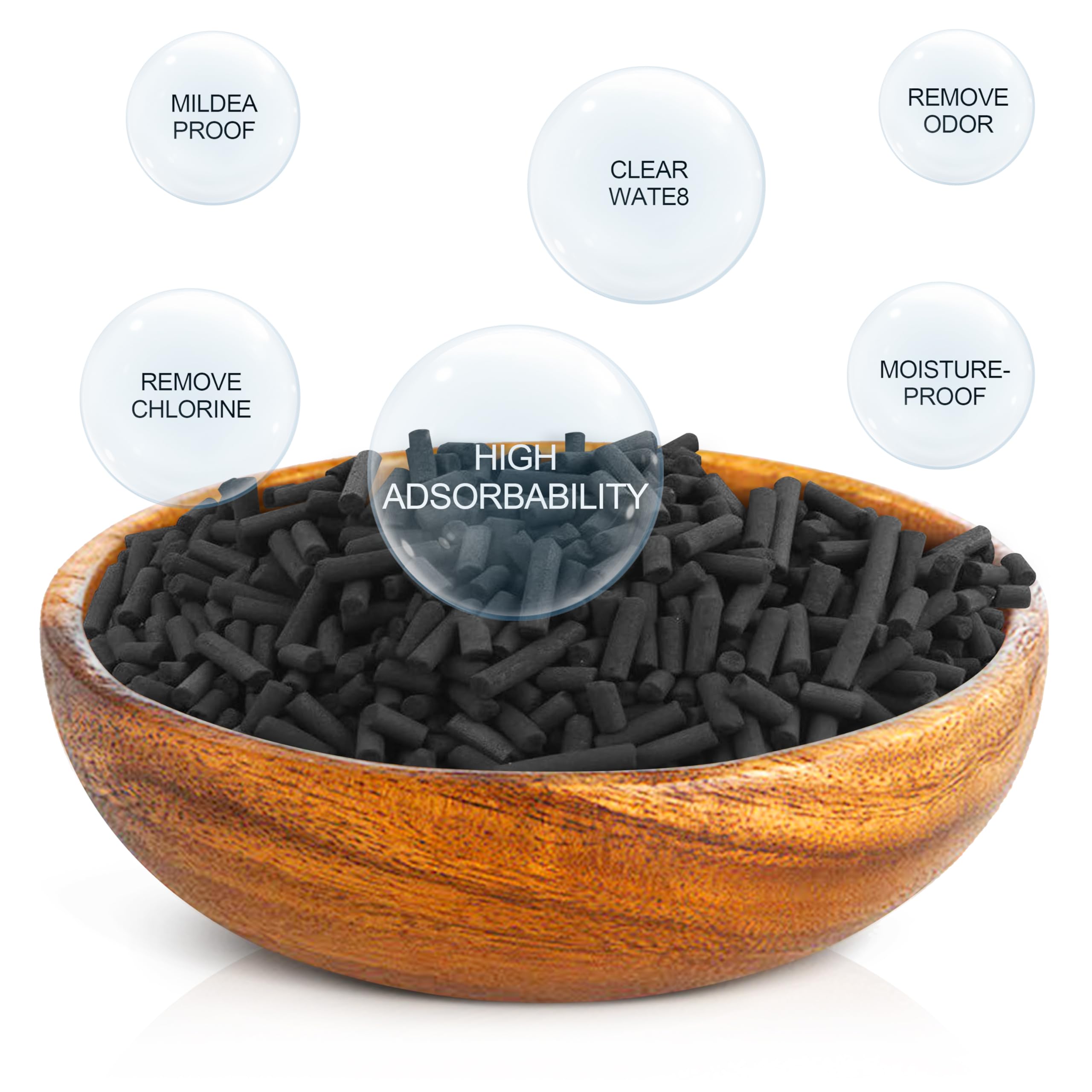 JODDMTTY granulés installés dans un filtre interne démontrant filtration efficace et circulation
