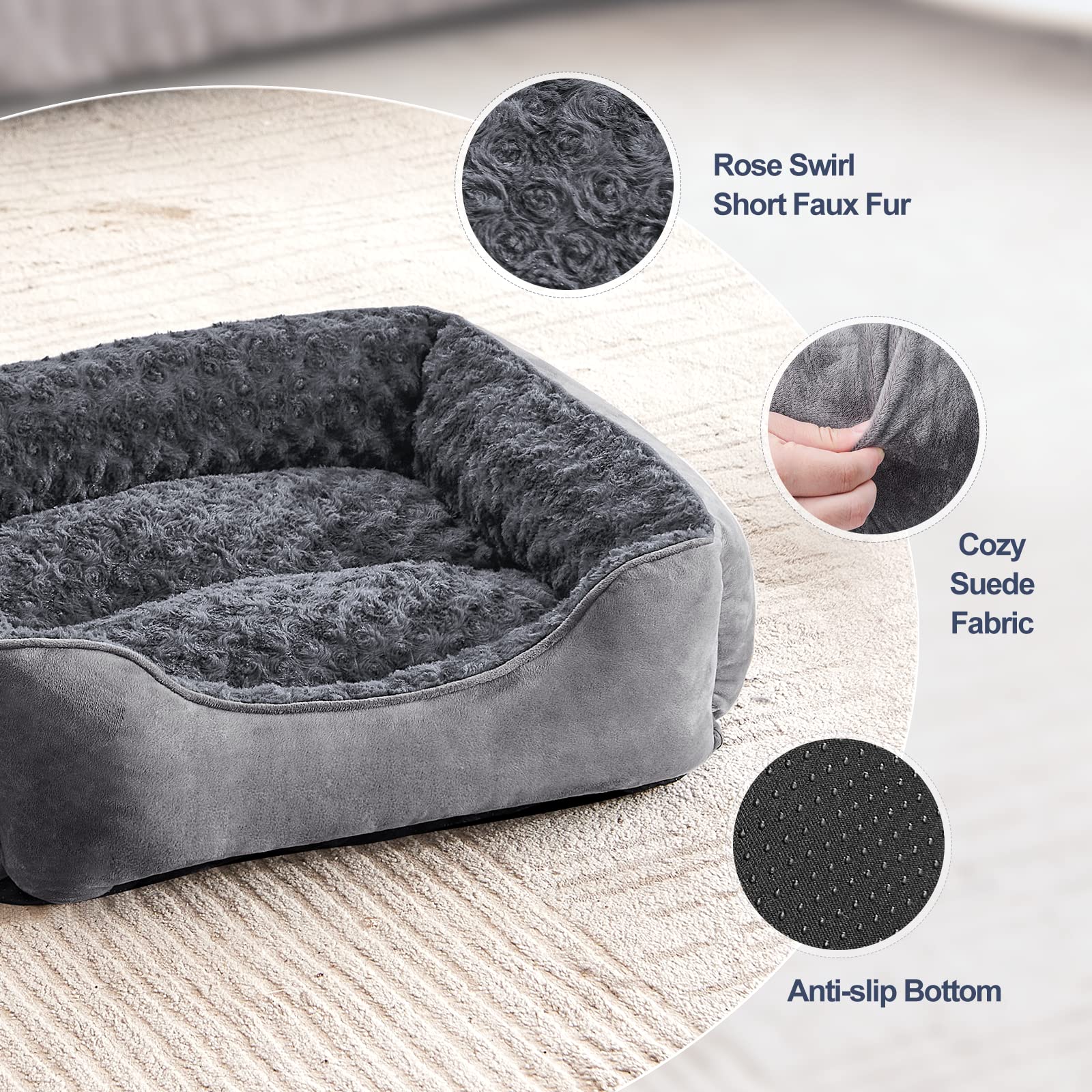 JOEJOY gros plan fausse fourrure rose swirl pour chaleur tactile