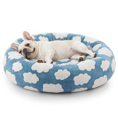 JOEJOY vue de face du lit donut montrant forme ronde et confort