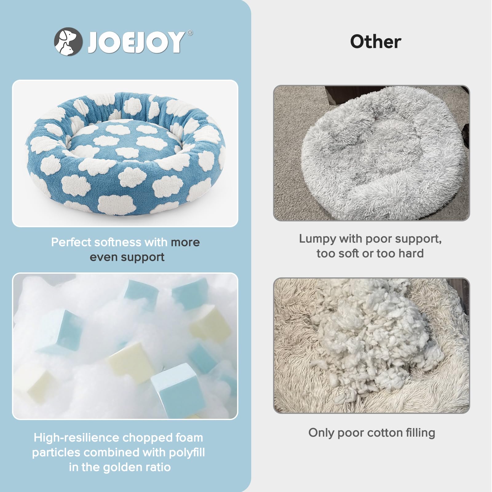 JOEJOY lit en situation avec chien endormi montrant apaisement