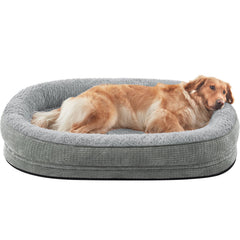 JOEJOY vue avant du lit 42" montrant forme ovale et confort