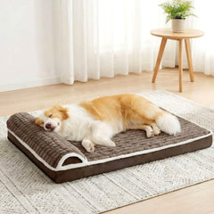 Jolifield vue avant du lit taupe montrant forme et confort pour repos