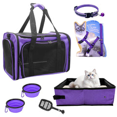 JOLL JOLL sac de transport face avant montrant fermeture et ventilation, confort du chat