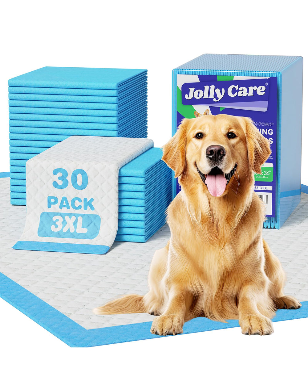 Jolly Care emballage avant montrant 30 unités et format XXXL