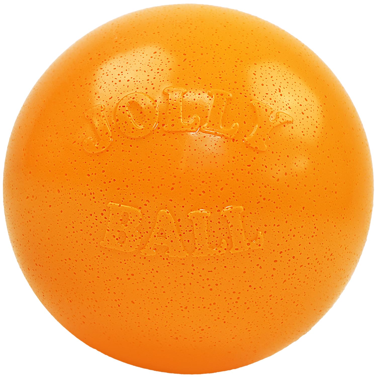 Jolly Pets balle face avant orange montrant durabilité