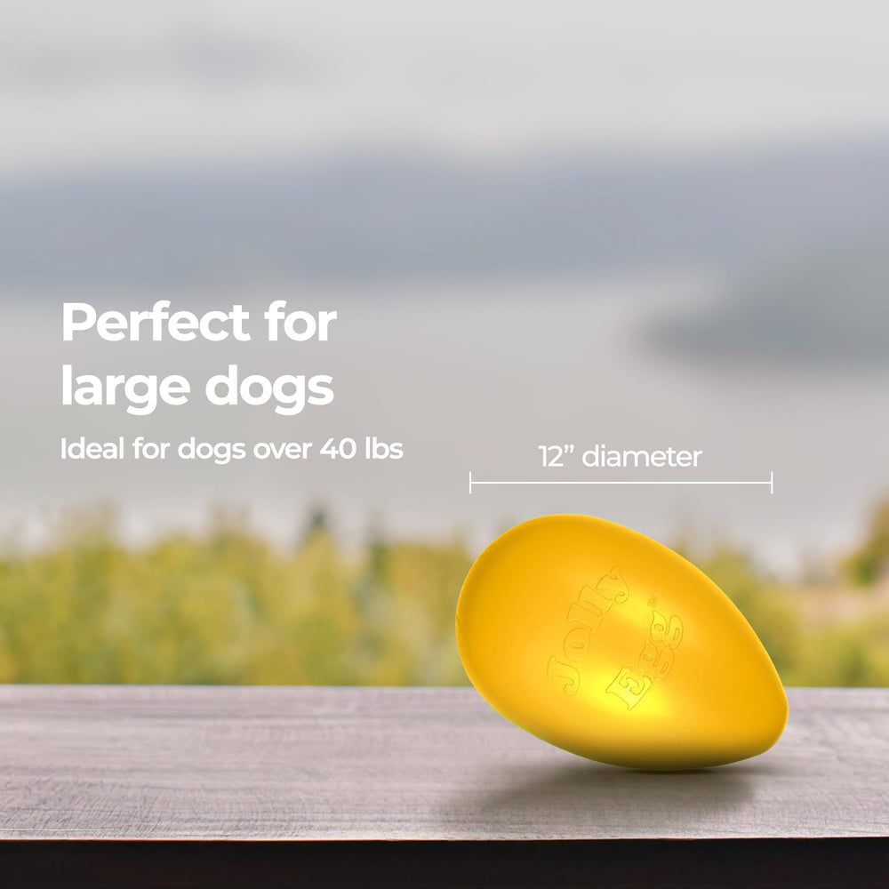 Jolly Pets étiquette et marquage sur le Jolly Egg attestant fabrication USA