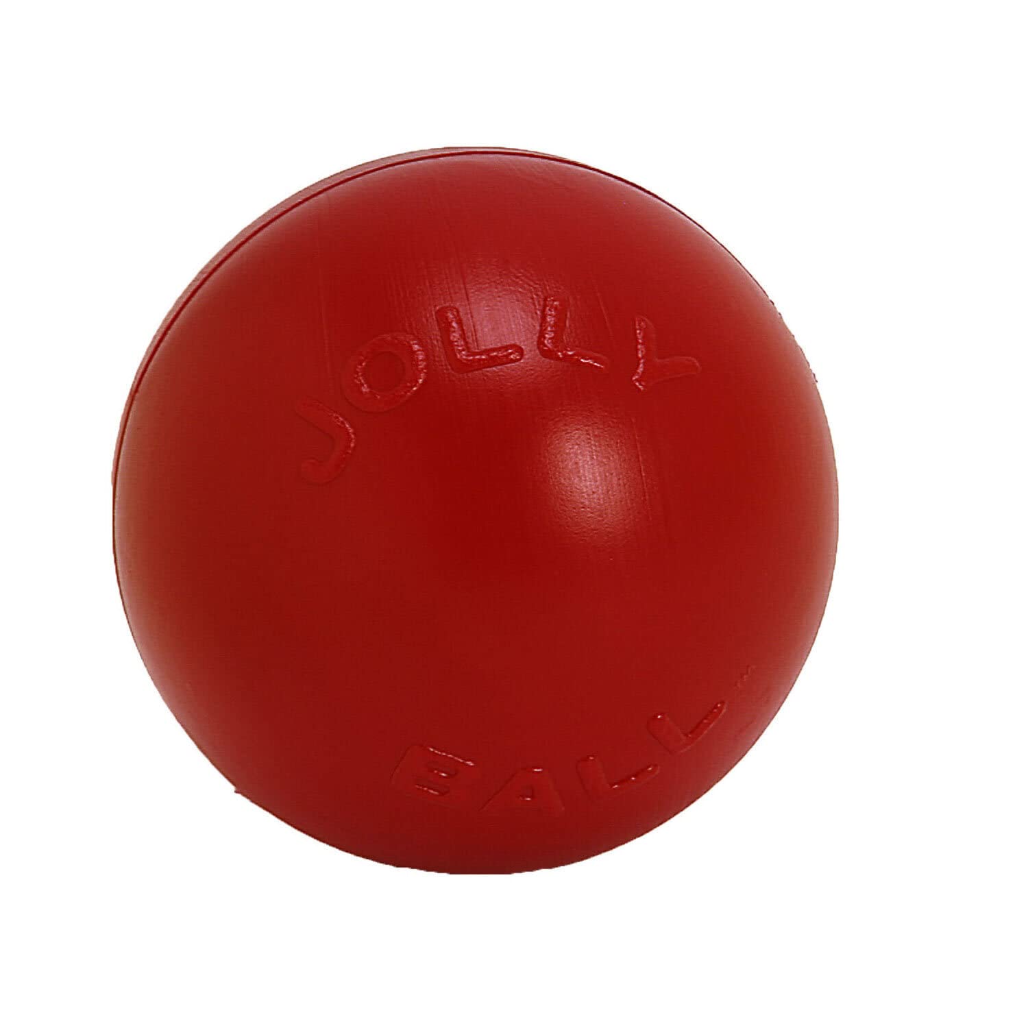 Jolly Pets chien poussant la balle montrant stimulation physique durable