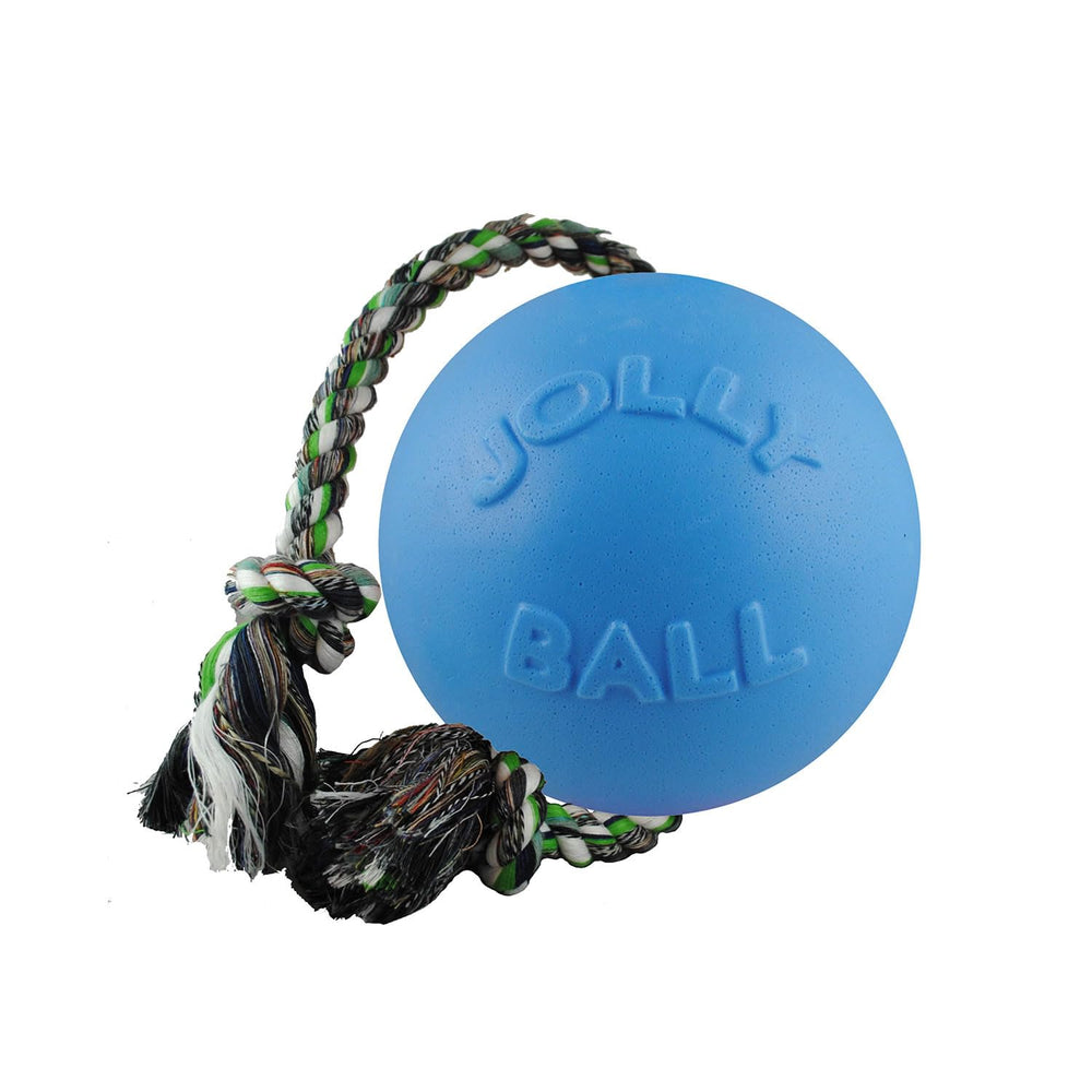 Jolly Pets chien jouant dans le jardin avec Romp-N-Roll pour activité active