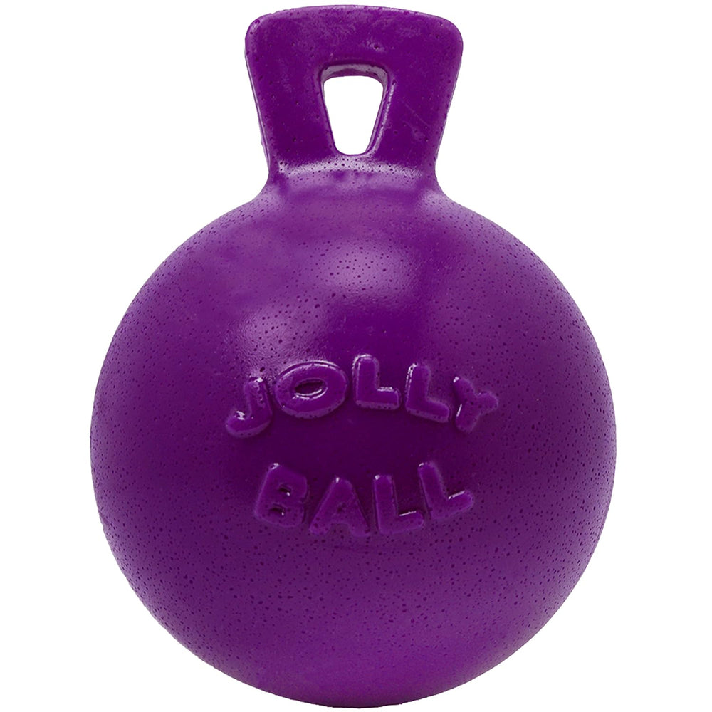 Jolly Pets balle devant emballage montrant solidité et usage