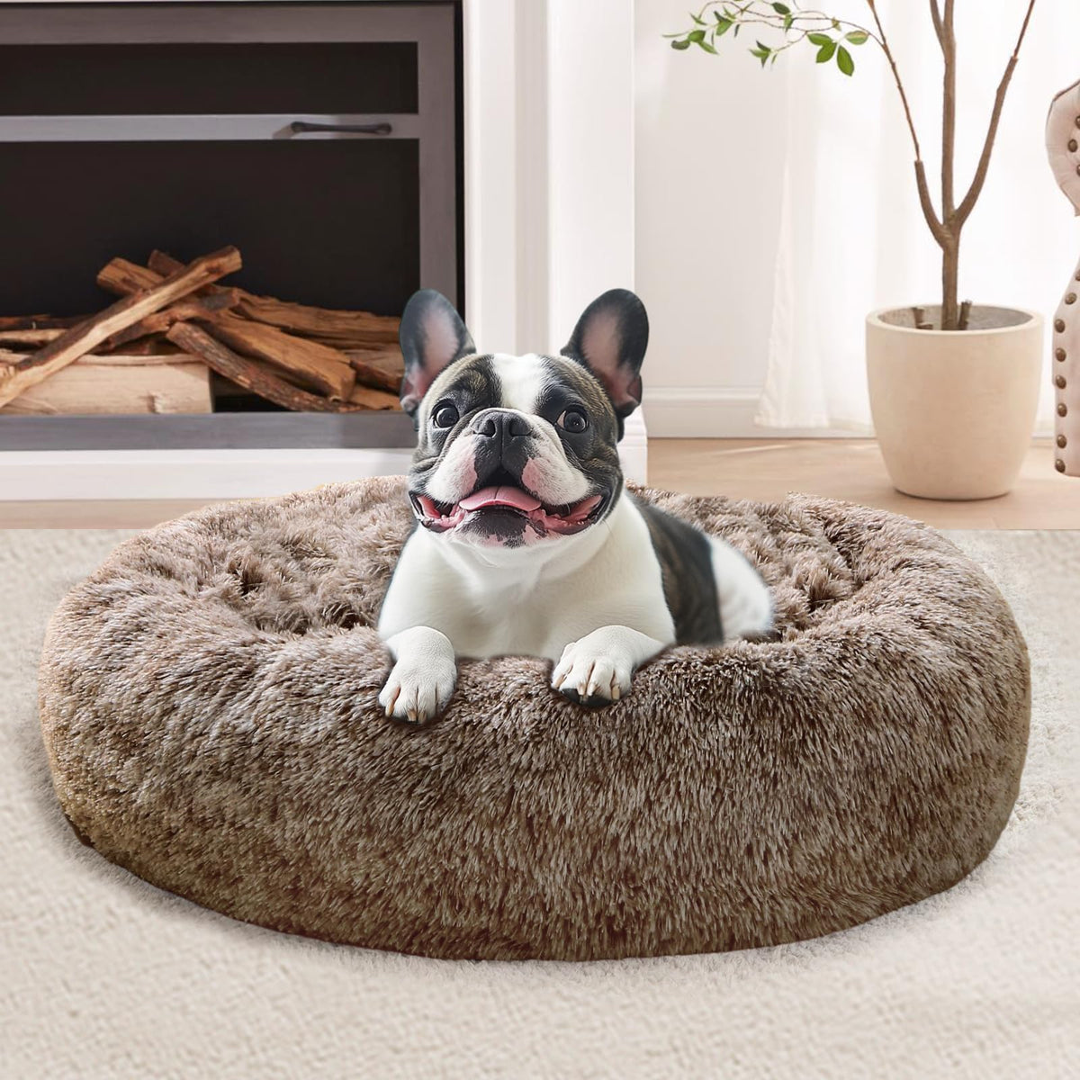 JOLLYVOGUE lit donut face avant montrant confort et forme enveloppante
