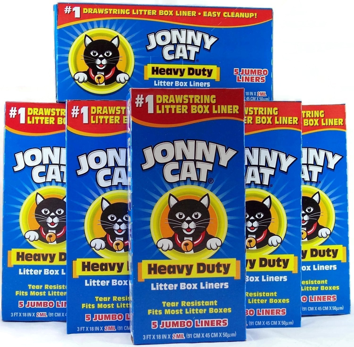 JONNY CAT emballage face montrant cordon pour nettoyage plus rapide