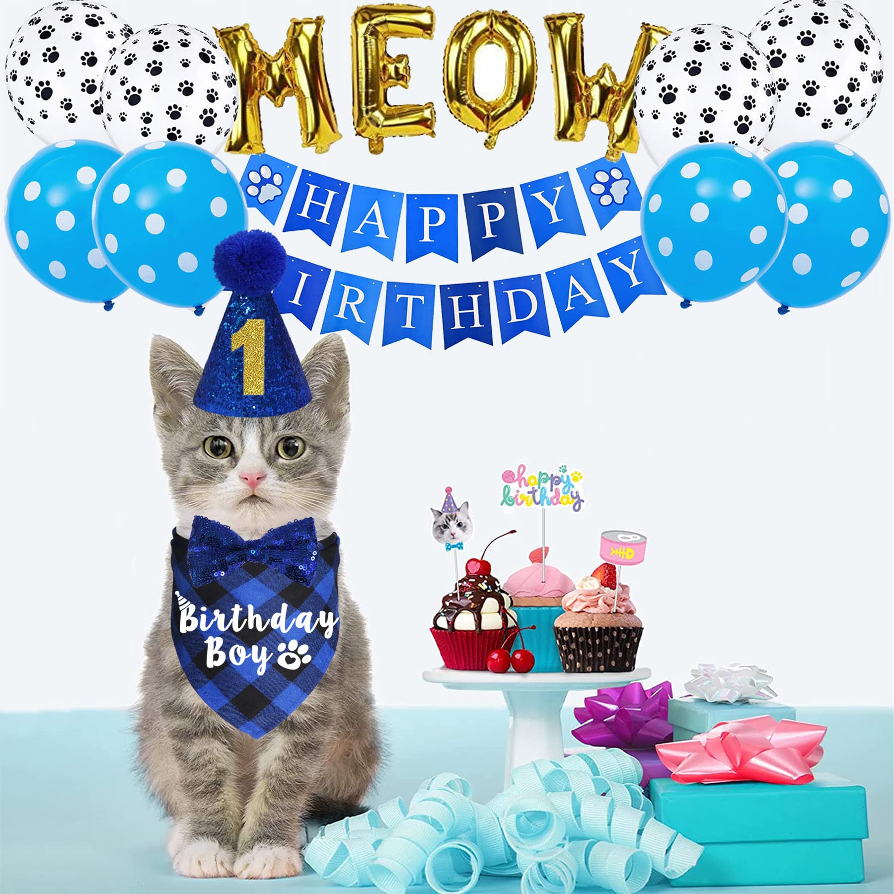 JOTFA gros plan bandana coton, montre la texture douce et le confort pour le chat