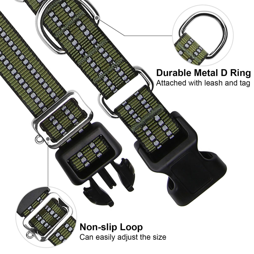 Joyeeiioo collier martingale boucle à dégagement rapide pour retrait sécurisé