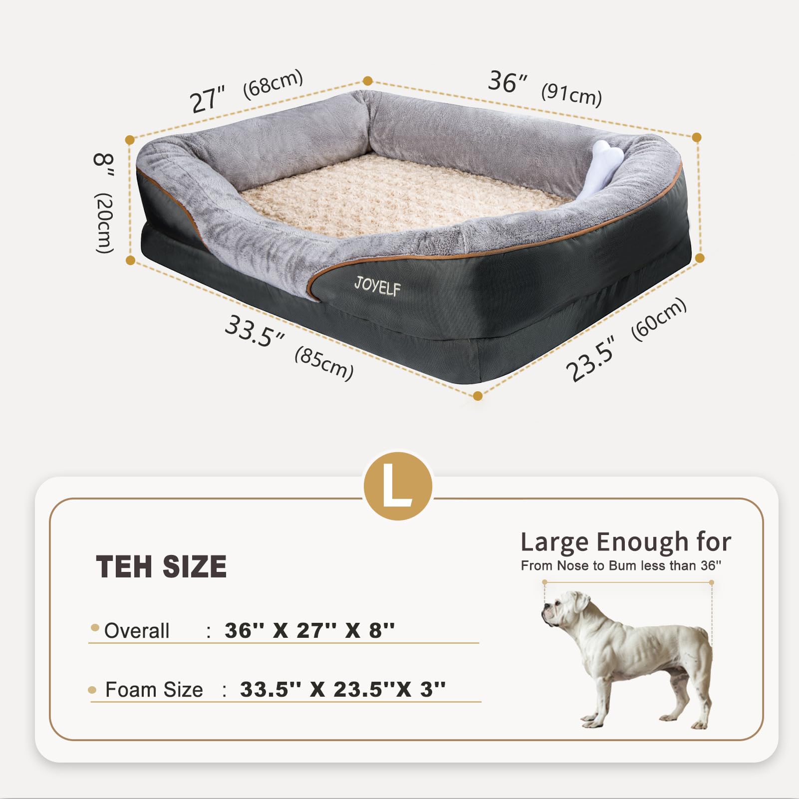 JOYELF gros plan mousse à mémoire montrant soutien durable