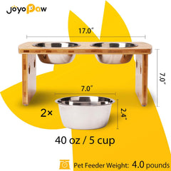 JOYOPAW gros plan bol inox 5 tasses facile à nettoyer