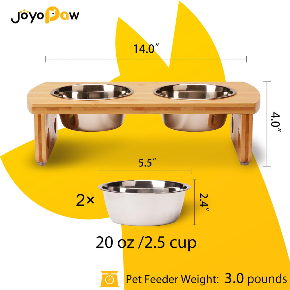 JOYOPAW deux bols inox 20 oz en gros plan, faciles à nettoyer