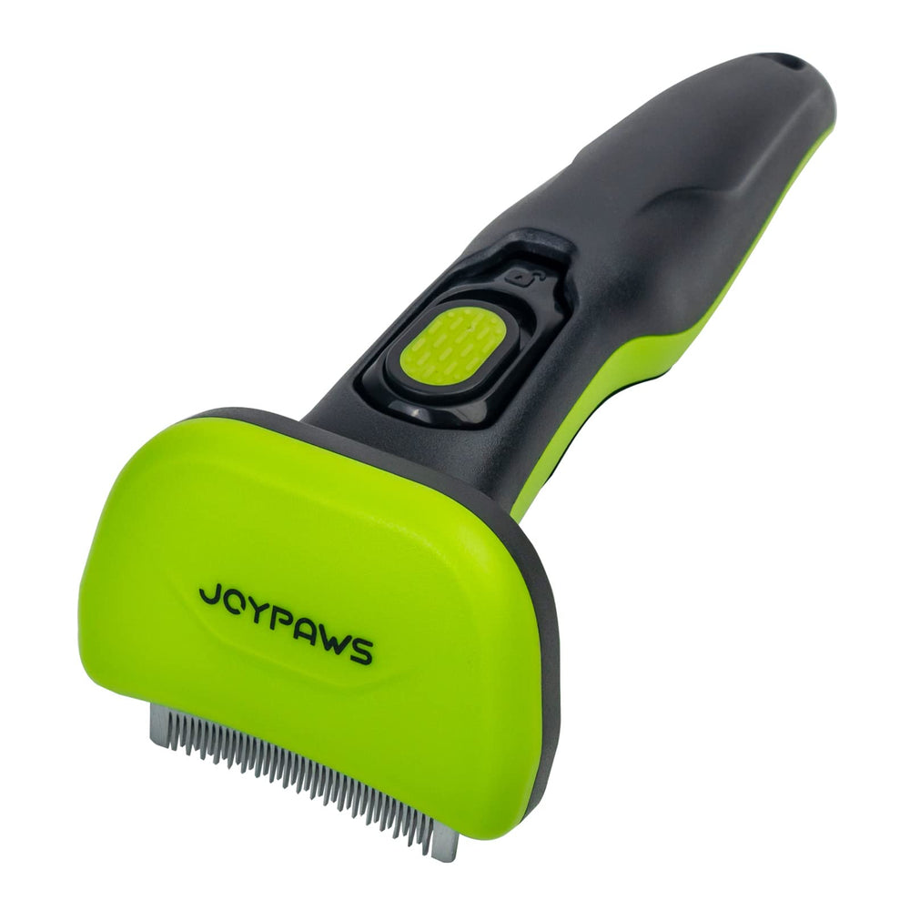 JOYPAWS emballage avant montrant la brosse et ses caractéristiques pratiques