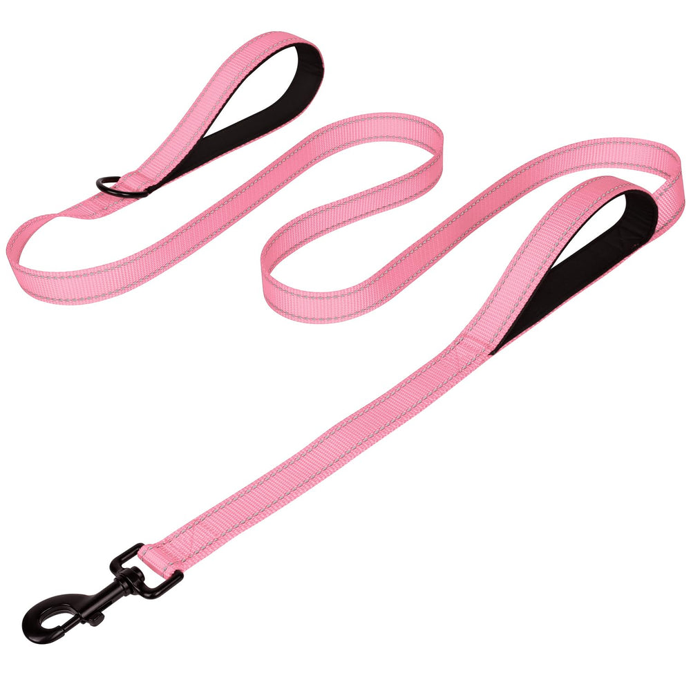 Joytale laisse 6FT rose face avant montrant solidité pour grands chiens