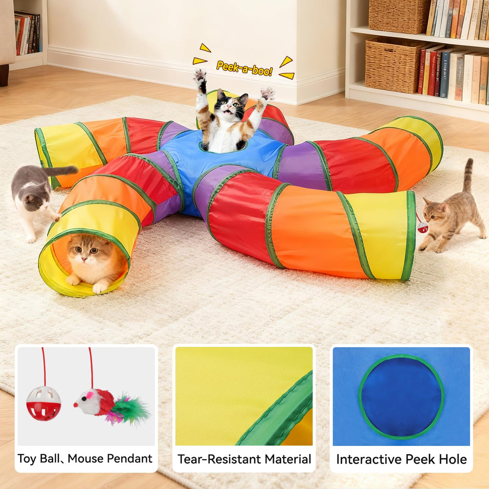 Joytale tunnel accessoires clochette et souris stimulent instinct de chasse