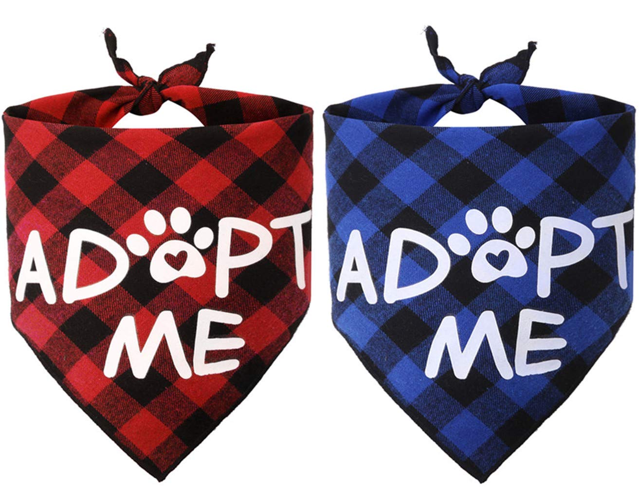 JPB bandana adopt me pack avant montrant les deux motifs écossais et l'effet visuel