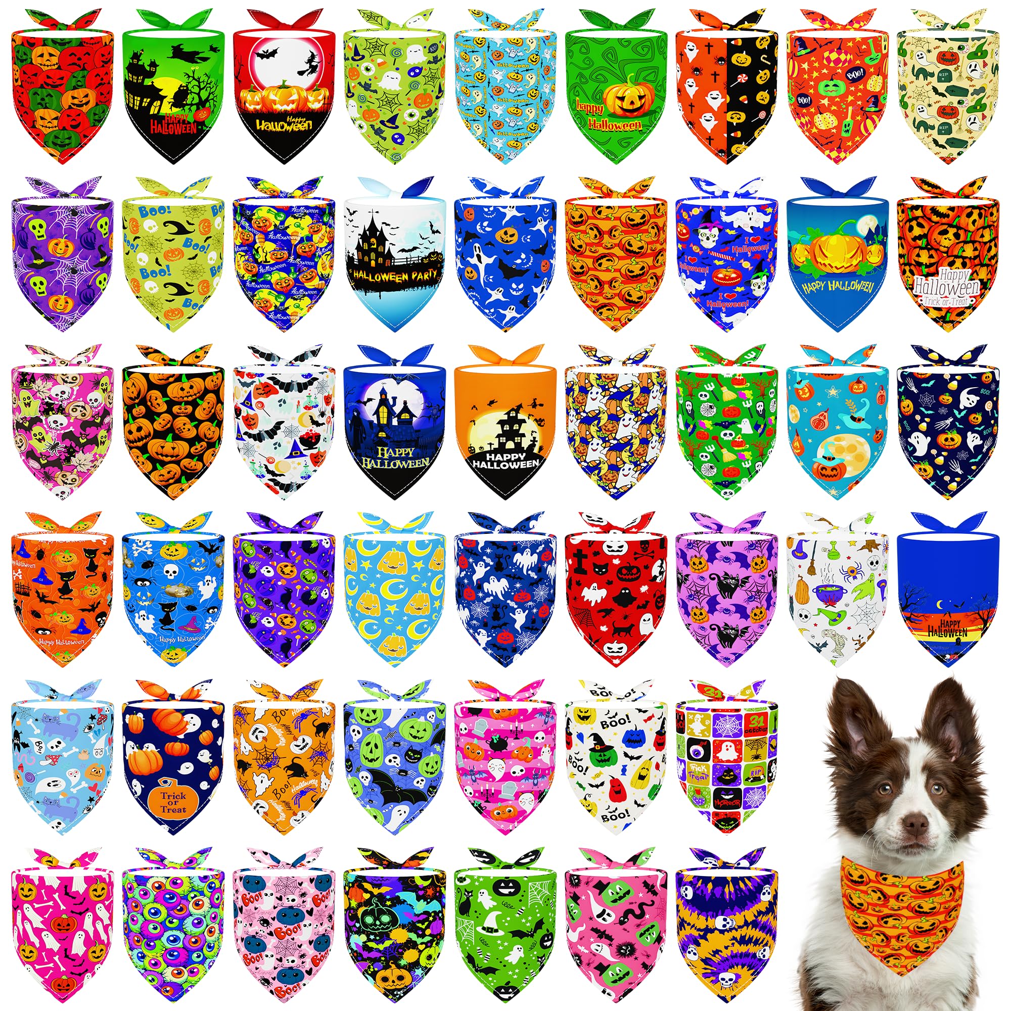 JpGdn bandana face avant emballage montrant motif Halloween et praticité