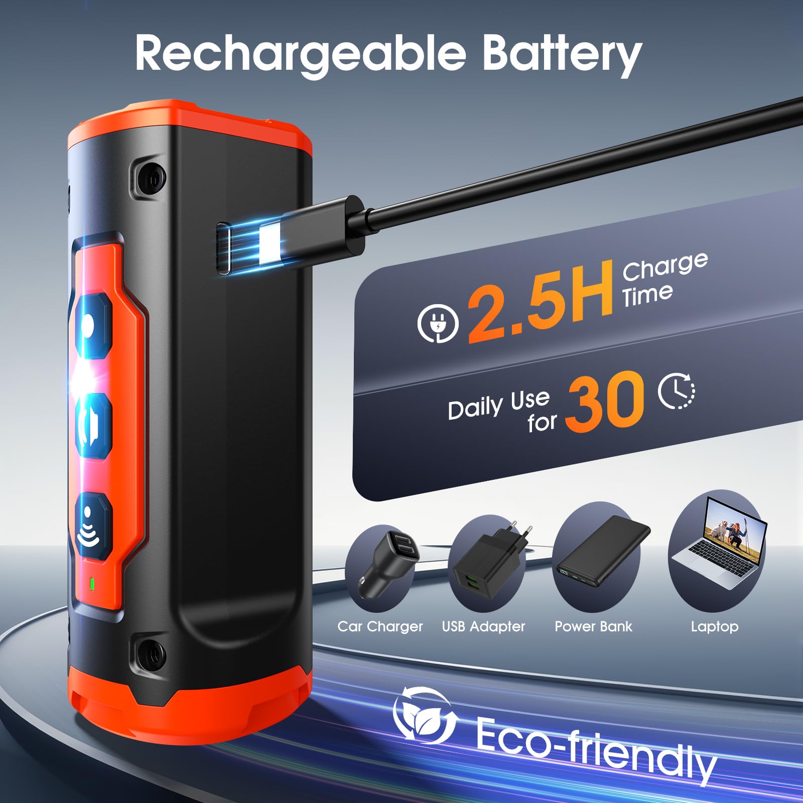 JTJTXL câble USB-C branché illustrant recharge rapide et écologique