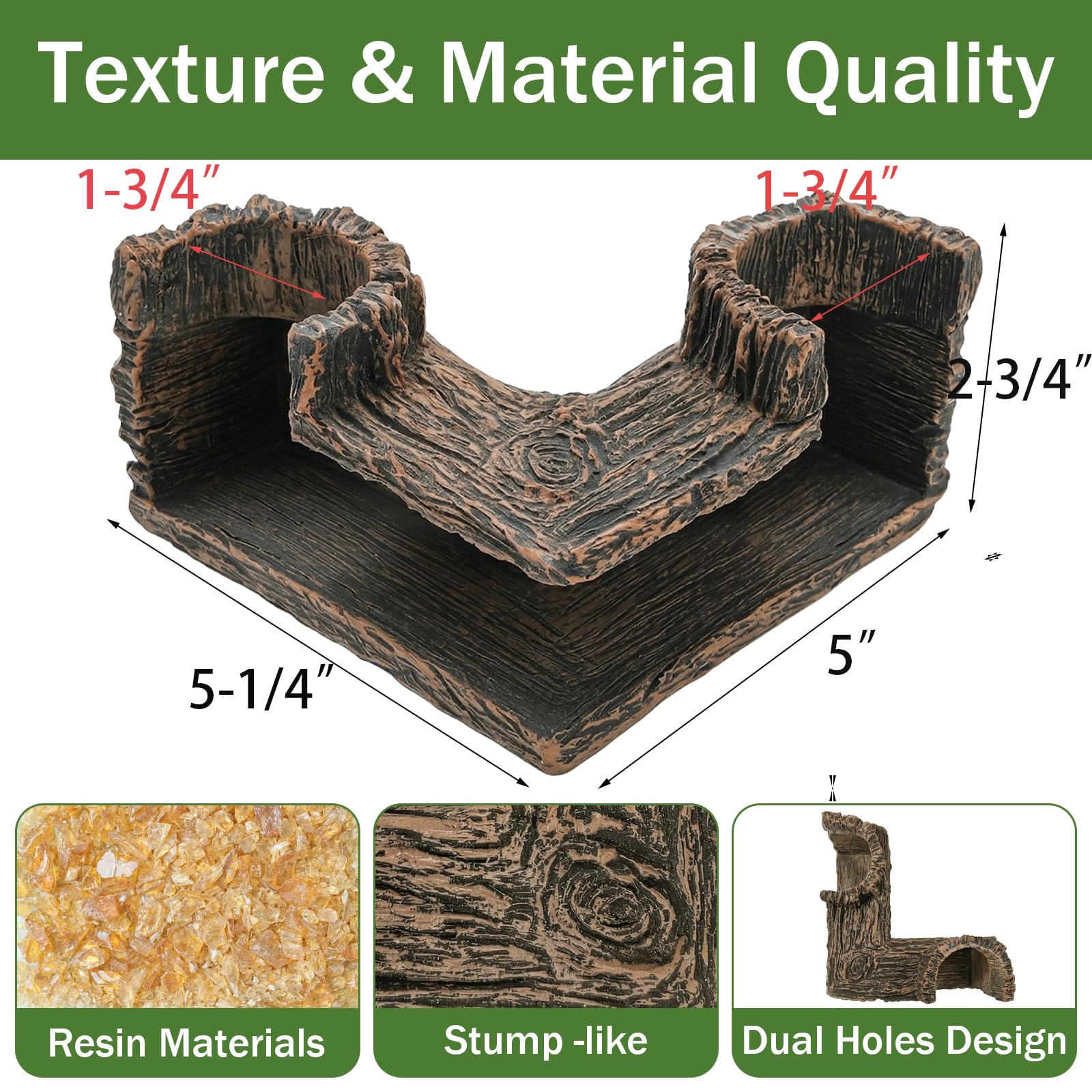 Jucoan gros plan texture résine imitant bois apportant réalisme sans contamination