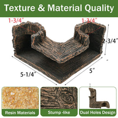 Jucoan gros plan texture résine imitant bois apportant réalisme sans contamination
