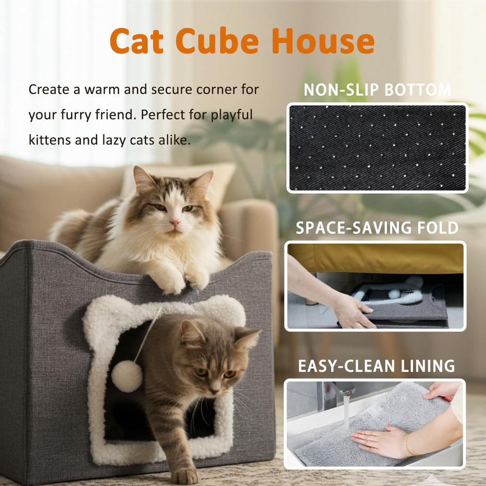 JUDERWOO intérieur avec coussin réversible amovible, nettoyage facile et douceur