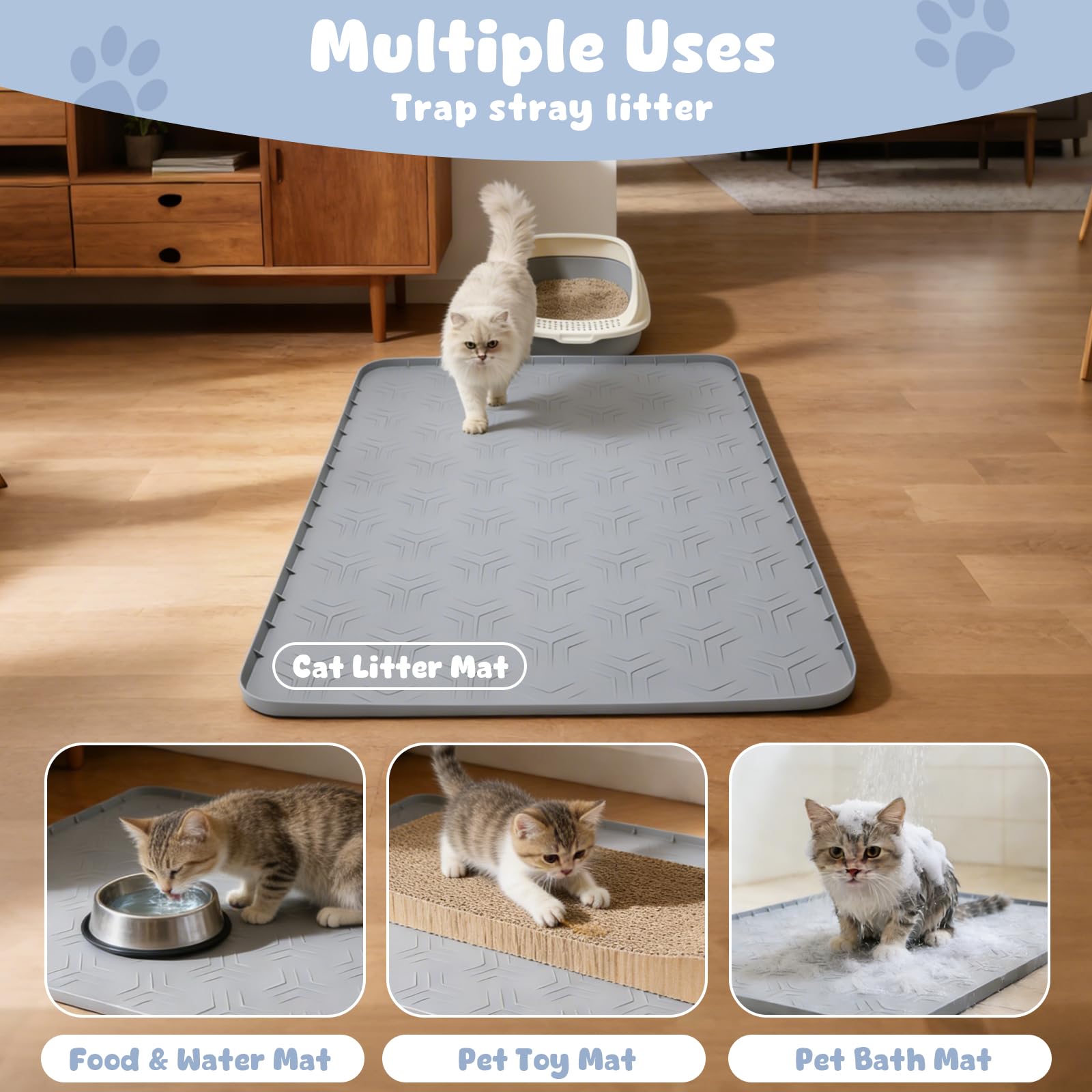 JUJOMAT comparaison d'échelle 34×22" montrant couverture généreuse et protection