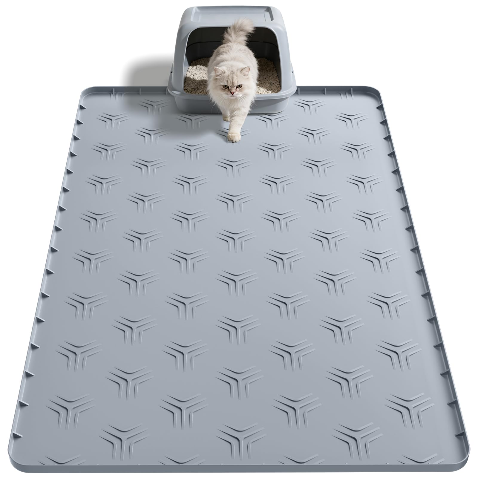 JUJOMAT face avant du tapis montrant dimensions et design pour protection du sol