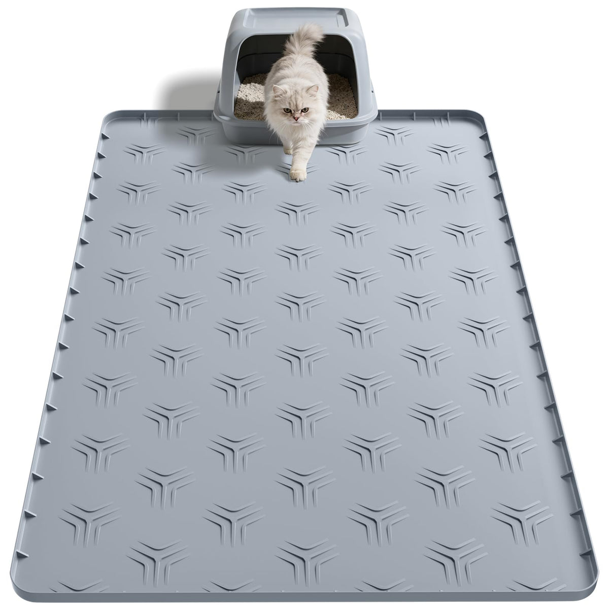JUJOMAT face avant du tapis montrant dimensions et design pour protection du sol