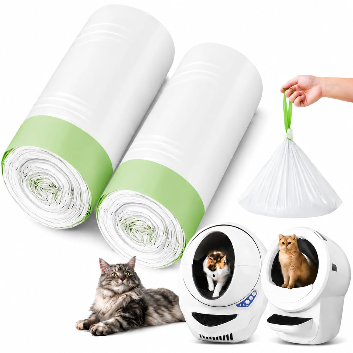 JUKAMO boîte 120 sacs montrant rangement compact et quantité pratique
