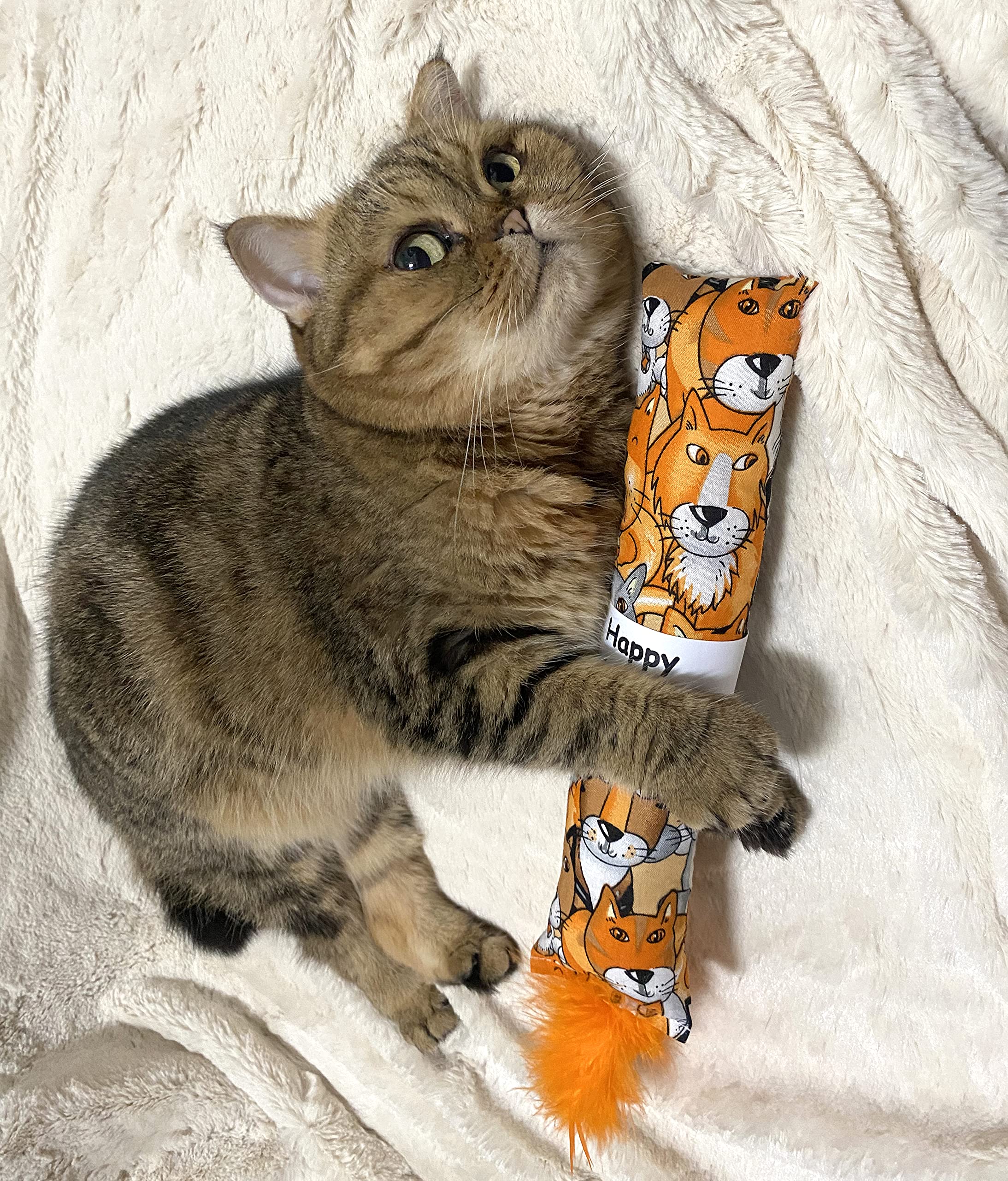 Jumpaws zoom sur l'étiquette montrant le remplissage au cataire naturel