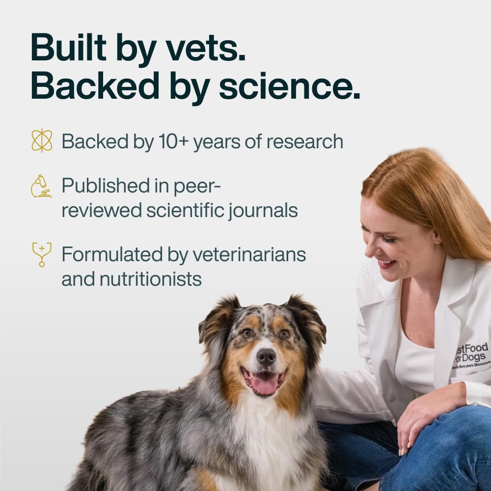 JustFoodForDogs vétérinaire en consultation recommandant la recette