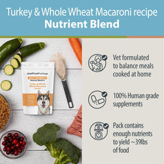 JustFoodForDogs étiquette détaillée indiquant nutriments essentiels