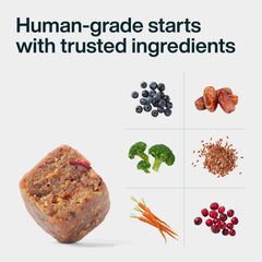 JustFoodForDogs ingrédients naturels brocoli myrtille carotte pour nutrition