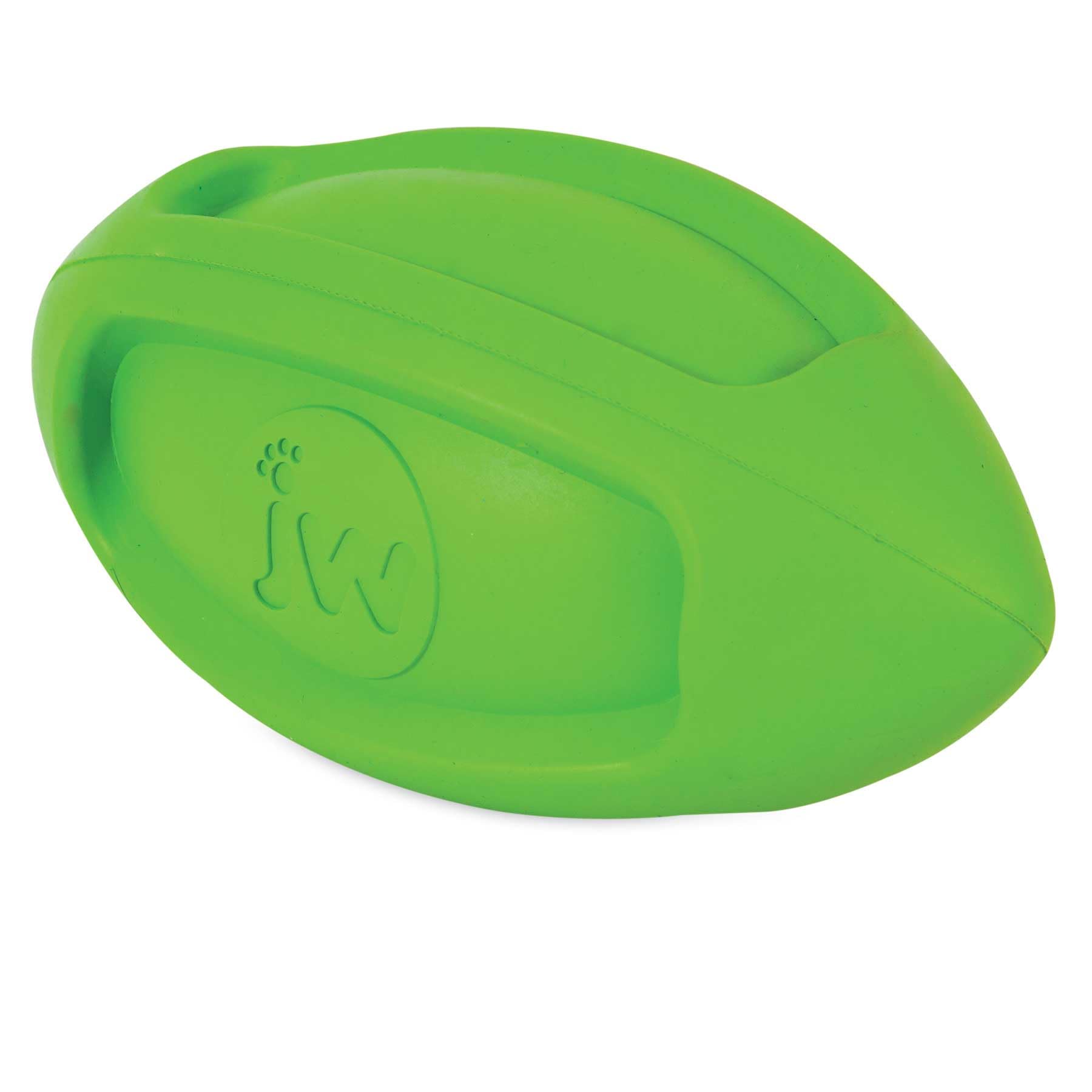 JW iSqueak Funble Football vue avant montrant couleur et prise facile